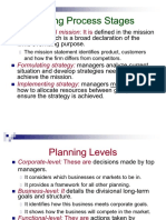 Planning Process Stages