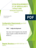 Configuration Requirements and Effect of Irregularity in Structure