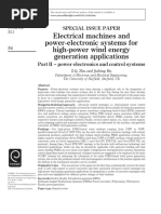 Electrical Machines and Power-Electronic Systems For High-Power Wind Energy Generation Applications