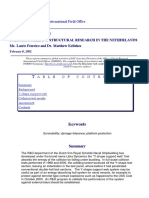 Damage Tolerant Structural Research in The Netherlands