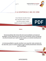 Exposición Constitucional Sentencia C-481 de 1998