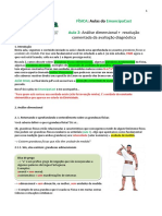 Física (Análise Dimensional, Resolução Comentada Da Aval Diag)