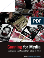 Lista de Periodistas y Personal de Los Medios Asesinados en 2010. Federación Internacional de Periodistas