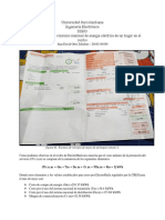 Cálculo Del Cobro Del Consumo Mensual de Energía Eléctrica de Un Hogar en El Recibo PDF