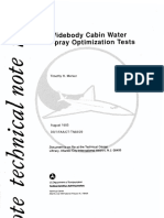 Wide-Body Cabin Water Spray Optimization Tests