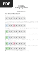 CSE225L Sorting Algorithms: Selection Sort