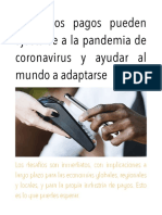 Pagos Sin Contacto en Covid