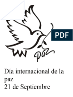 Día internacional de la paz