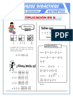 Multiplicación de Números Racionales para Primero de Secundaria