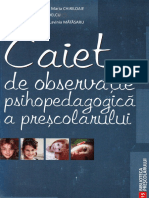 Caiet de Observatie Psihopedagogica A Prescolarului - Maria Matasaru