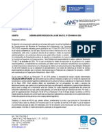 Asunto: Comunicación Radicada en La Ane Bajo El #Gd-004092-E-2020