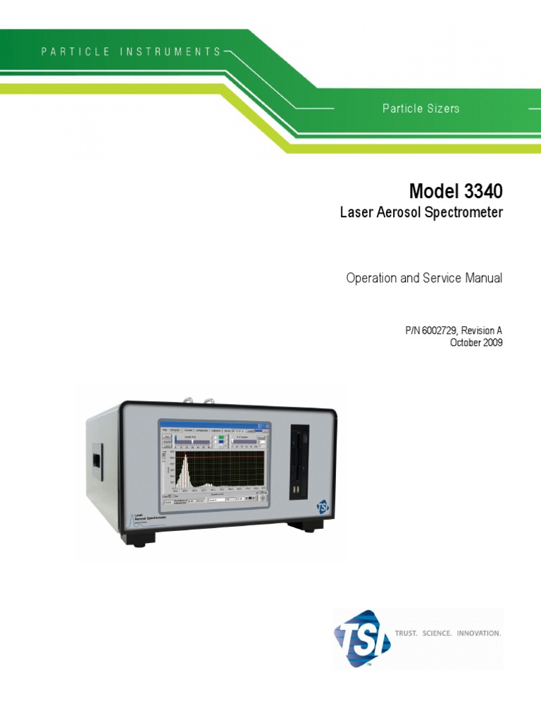 6002729A Model 3340 Laser Aerosol Spectrometer Print Damages Computing