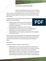 TIPOS DE INVESTIGACION Y DISEÑO DE INVESTIGACION