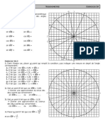 Ex 2A - Cercle Trigonométrique - CORRIGE