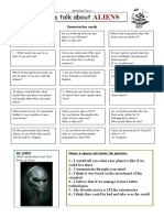 Speaking Topics: Aliens Conversation Cards