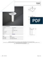 Rak Karla Wash Basin Wpedestal 50cm PDF