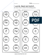 Two Letter Words Preschool Activity Worksheets 