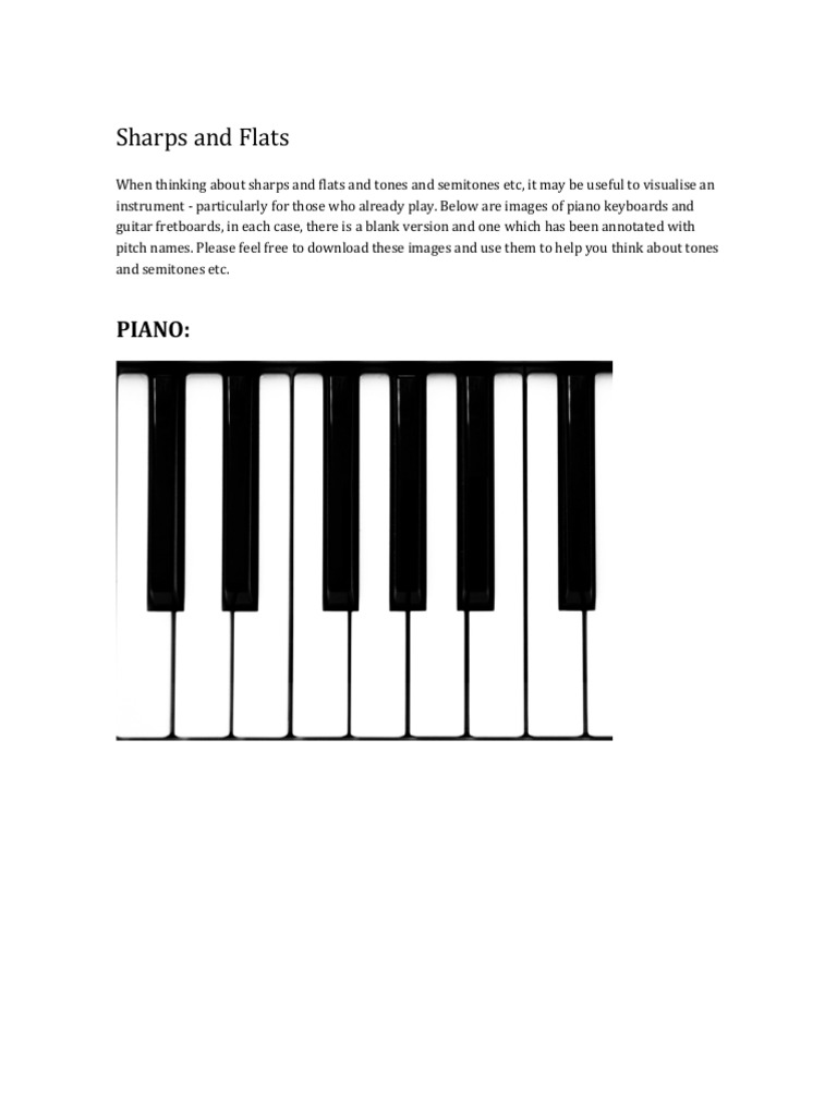 Sharps and Flats: Piano | PDF