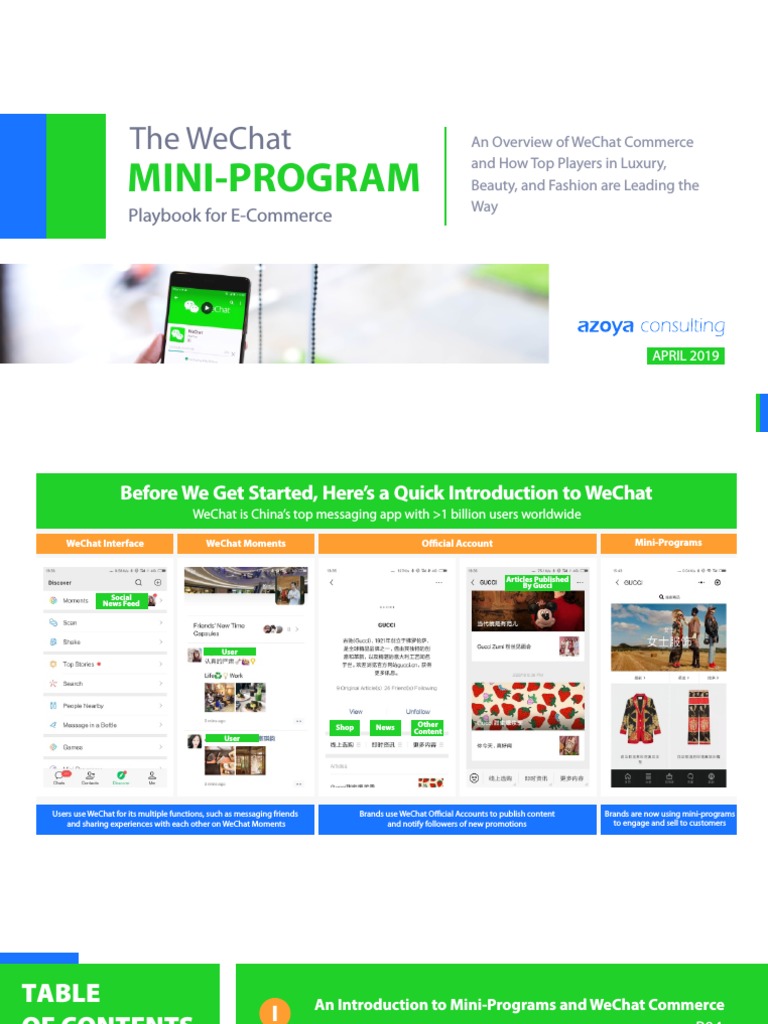 WeChat Mini-Programs for E-Commerce | PDF | We Chat | E Commerce
