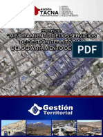Proyecto Mejoramiento de Los Servicios de Gestión Territorial Tacna PDF