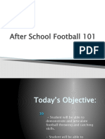 After School Football 101: Throwing, Catching, Routes