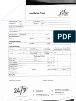 Microwave Installation Form