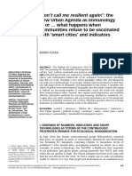 New Urban Agenda As Immunology or What Happens When Communities Refuse To Be Vaccinated With Smart Cities' and Indicators