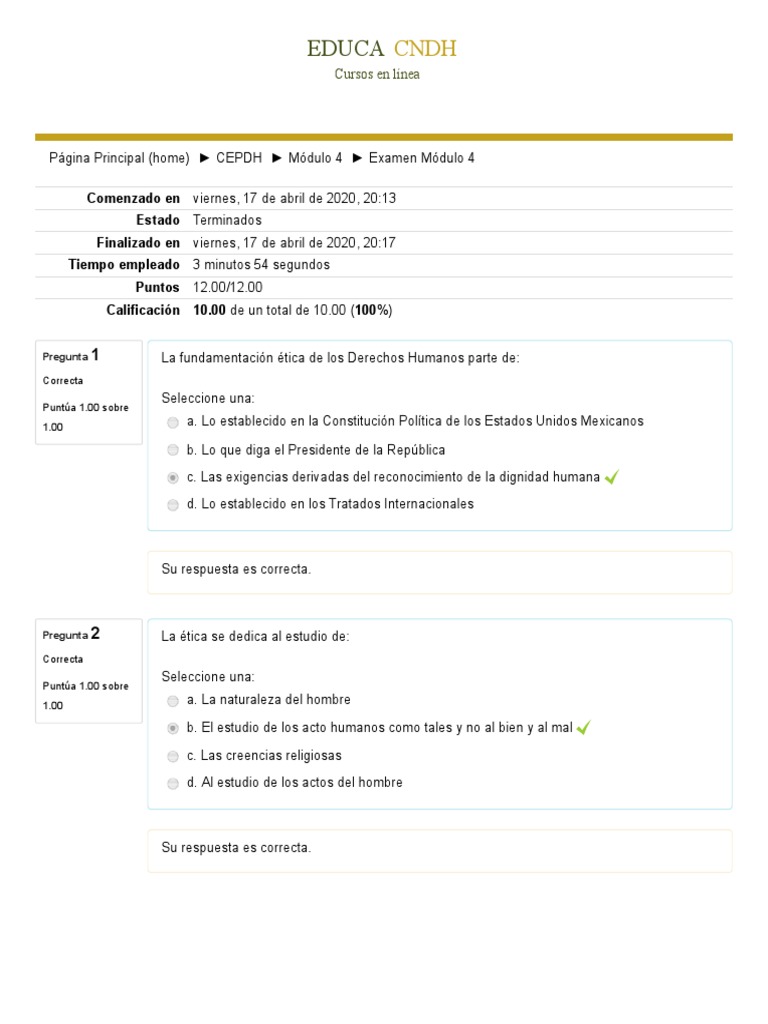 Examen Módulo 4 Pdf Mal Sociedad
