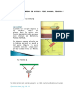 6.algunas Fuerzas de Interés Peso, Normal, Tensión y Rozamiento.