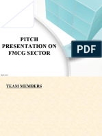 Pitch Presentation On FMCG Sector