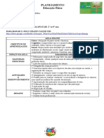 Modelo Planejamento - Forca Das Sílabas - Educação Física PDF