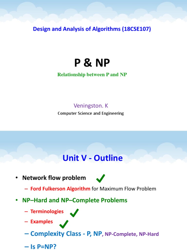 P vs NP: Complexity Class Overview | PDF | Computational Complexity ...
