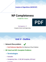 Design and Analysis of Algorithms (18CSE107) - Introduction to NP Completeness