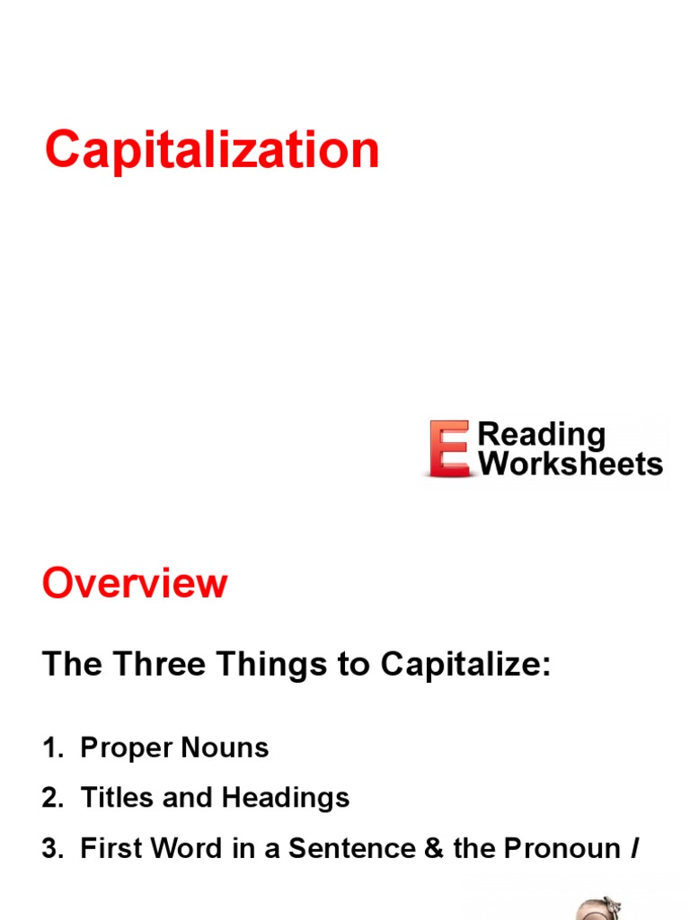 Capitalization Rules and Examples | PDF | Noun | English Language