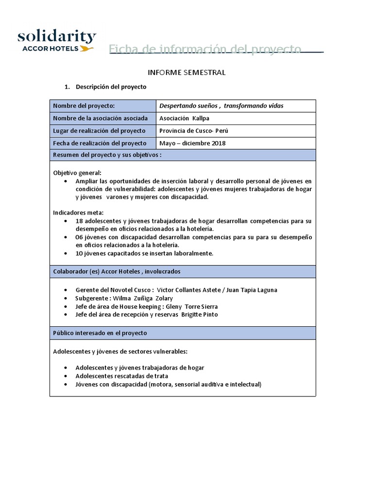 Informe Accor Hoteles | PDF | Hotel | Invalidez
