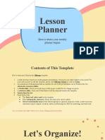 Weekly Lesson Planner