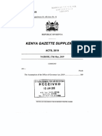 Kenya Gazette Supplement: Special Issue