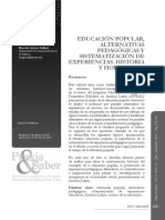 Educacion Popular Alternativas Pedagogicas y Siste PDF