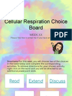 Cellular Respiration Choice Board 1