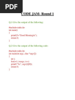 CODE JAM Round1