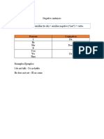 Segundo-Inglés Negative Sentences Sujeto + Verbo Auxiliar (To Do) + Auxiliar Negativo ("Not") + Verbo