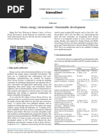 Green energy environmentdSustainable development