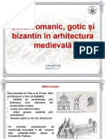 Arhitectura. Stulul Romanic Gotic Si Bizantin