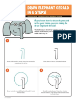 Draw Elephant Gerald in 6 Steps!