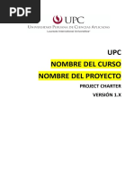 Plantilla de Project Charter