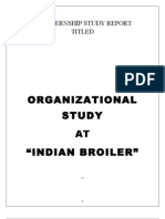 Organizational Study at Indian Broiler
