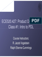 ECE520 PDL Class 1 Intro to Product Design Lab