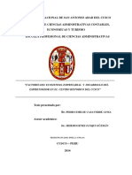 Factores Del Ecosistema Empresarial y Desarrollo Del Emprendedor