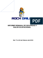 Informe Semanal-Rock Drill 17-02-19 Al 23-02-19 - Condestable
