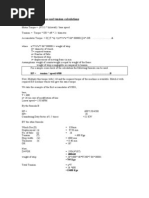 Tension Calculation & Formulae For Accu. & Bridles
